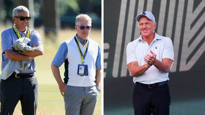 Montage of jay monahan, keith pelley and greg norman