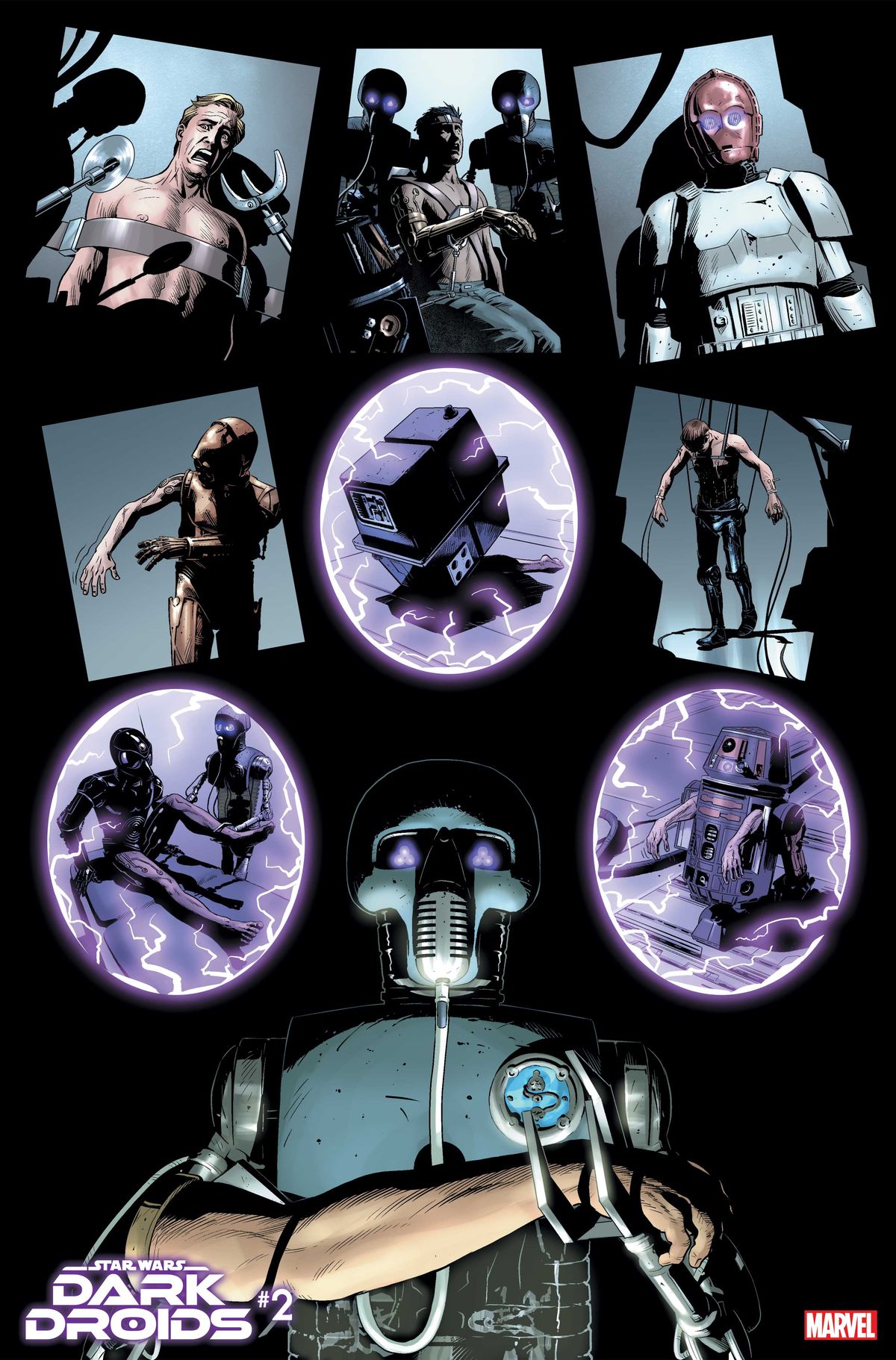 Pages from Star Wars: Dark Droids #2.