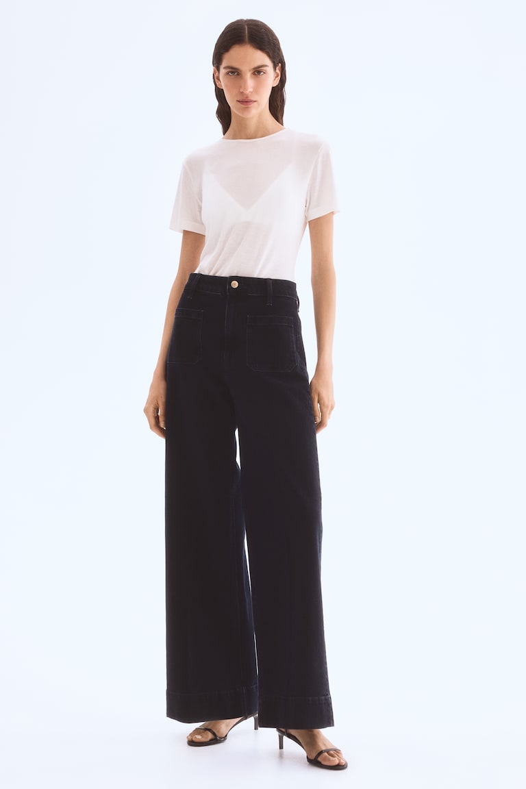 Wide High Jeans
