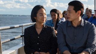 Greta Lee and Teo Yoo in Past Lives