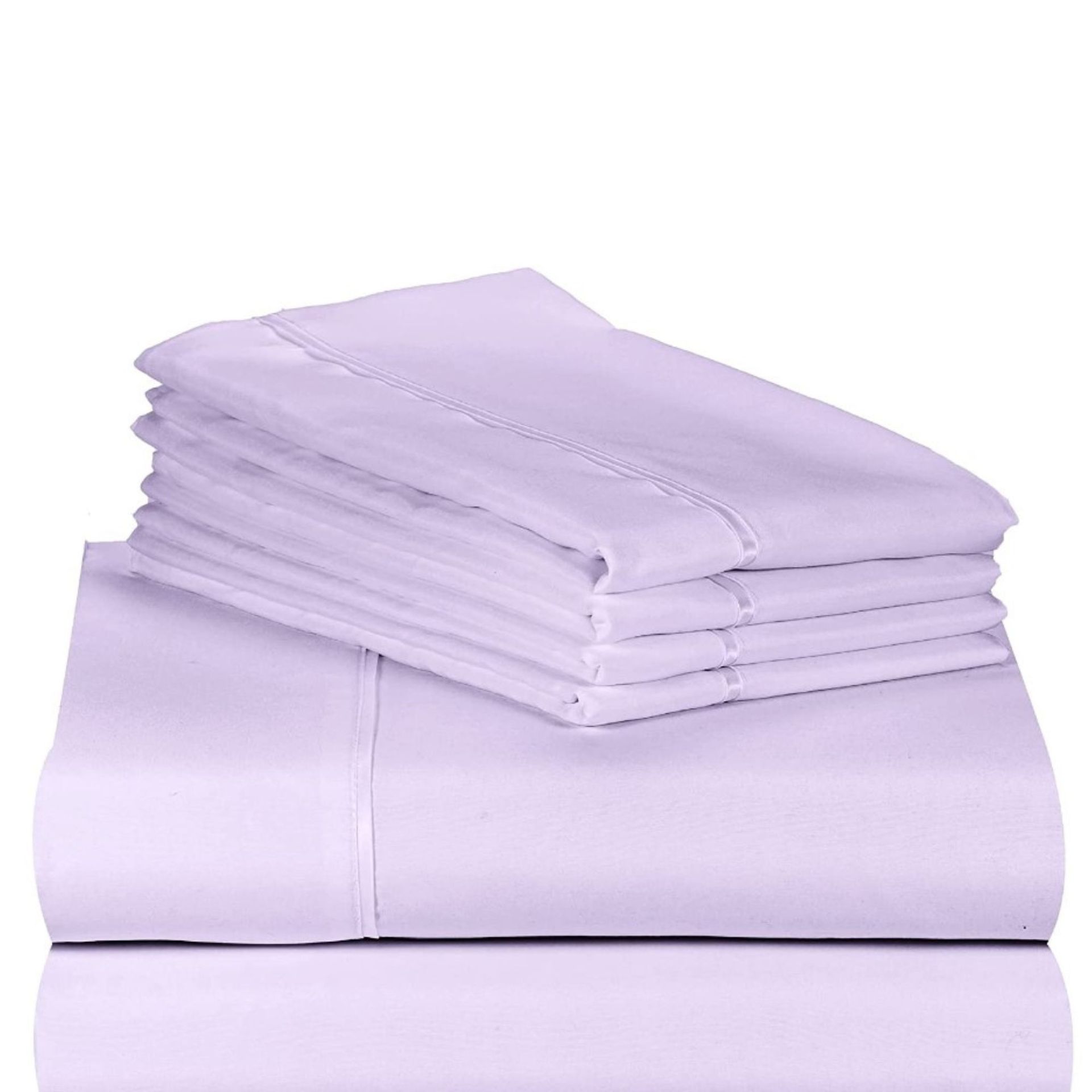 Satu set tempat tidur ungu