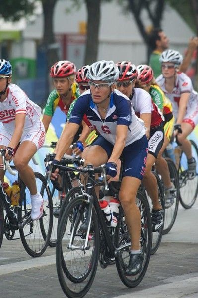 Christine Thorburn was strong in Sunday's road race