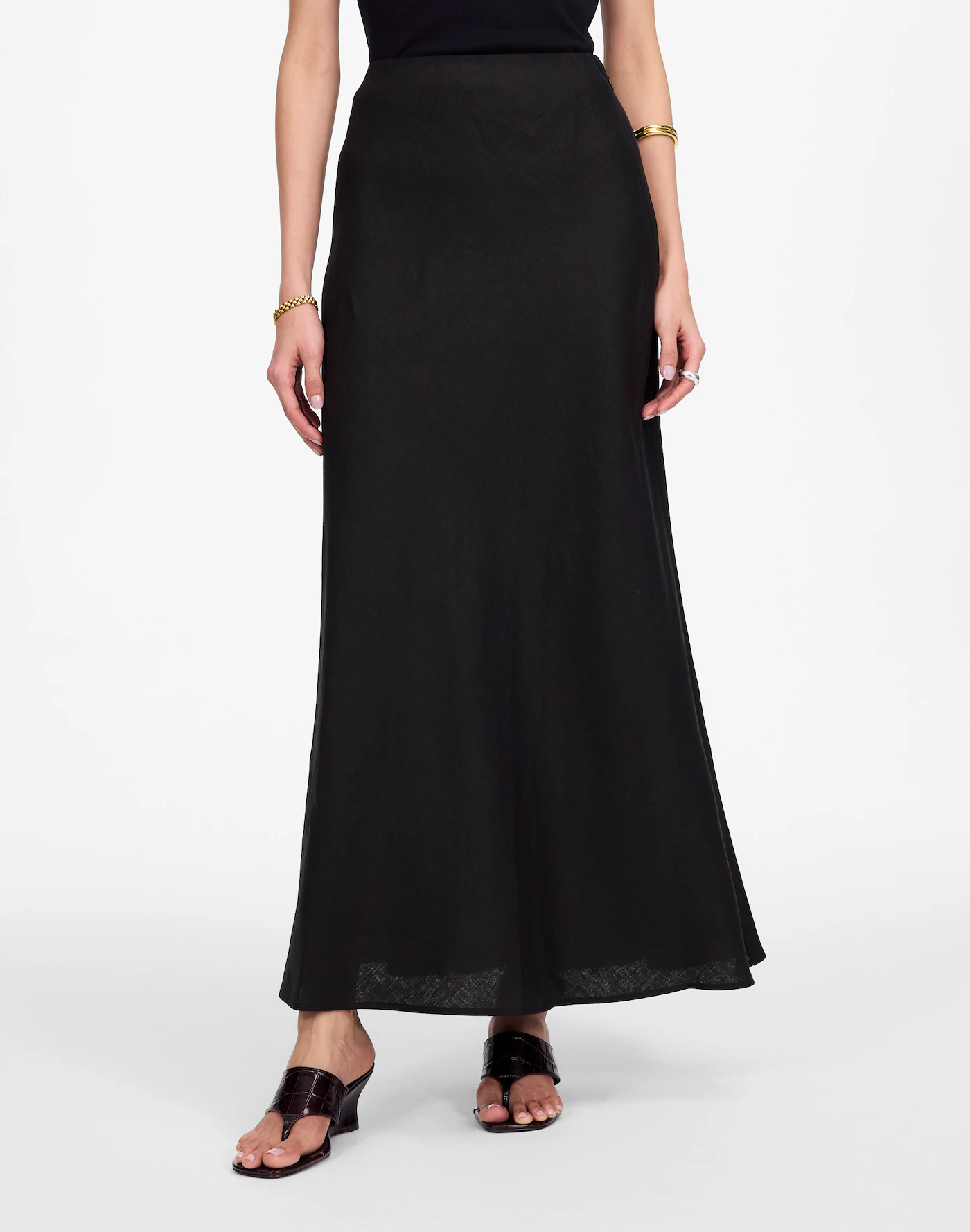 Madewell, Linen Maxi Slip Skirt