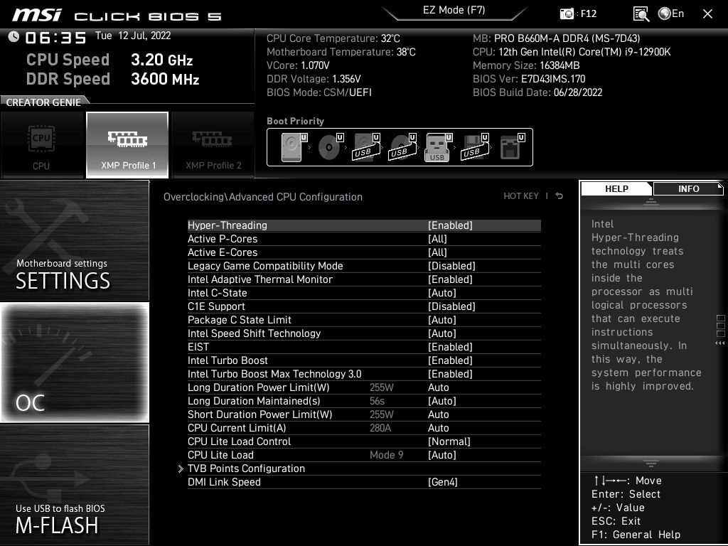 MSI Pro B660M-A DDR4