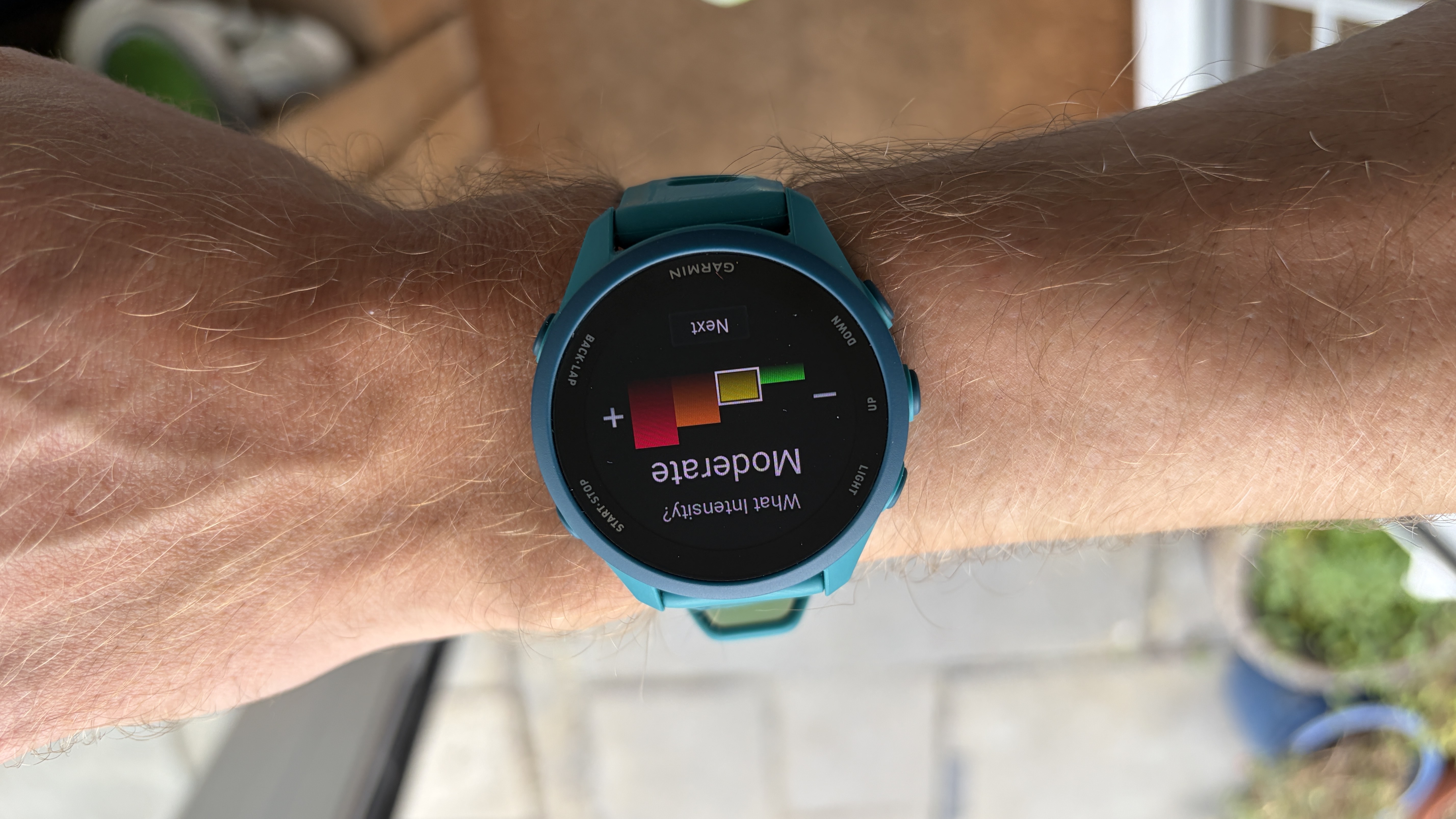 Garmin Quick Workout Feature