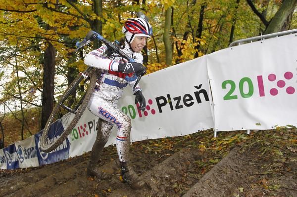 Helen Wyman seems to enjoy the conditions