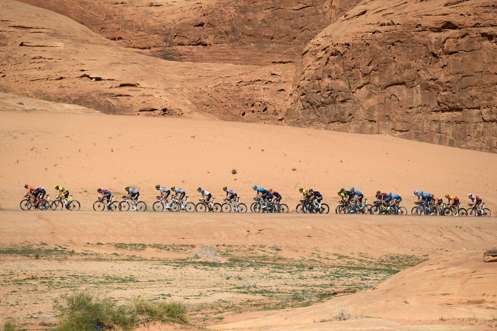 The Saudi Tour again rode through the desert