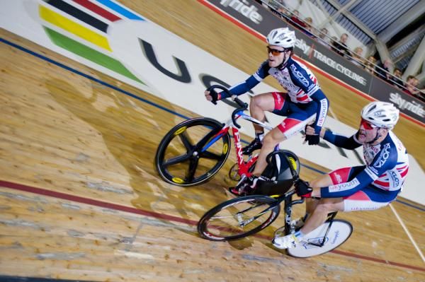 Magnus Backstedt and Steven Burke in the Madison