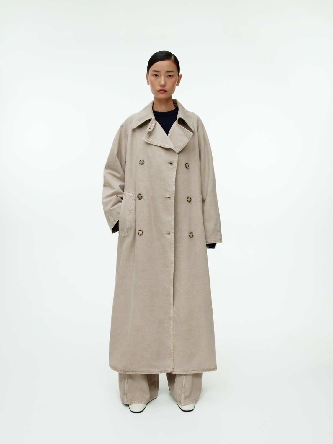 Garment-Dyed Trench Coat