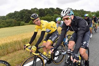 Tony Martin enjoys his time in the maillot jaune
