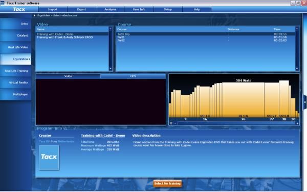Detailed information allows you to preview routes before you start 'riding' on them