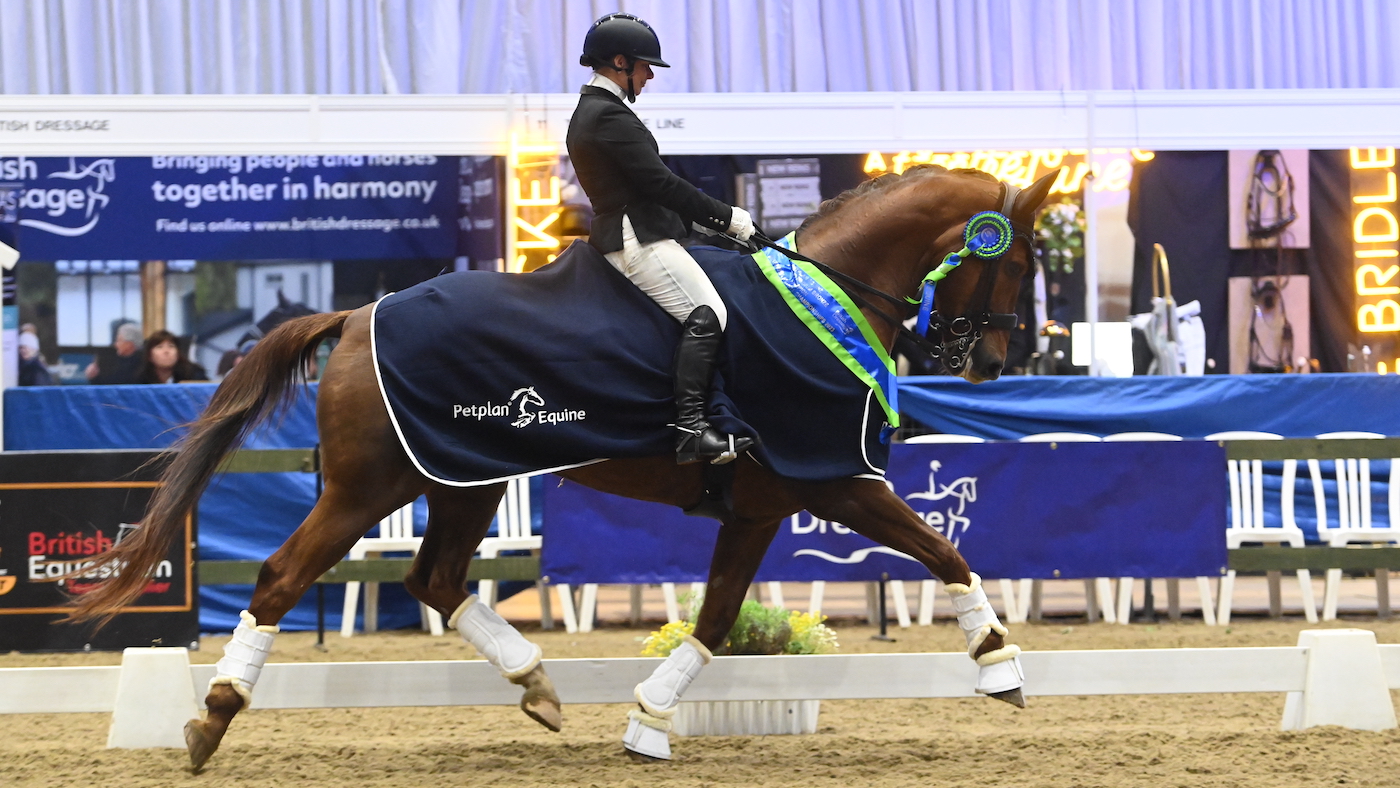 Margaret Jones and Dimagic at the Winter Dressage Championships 2023