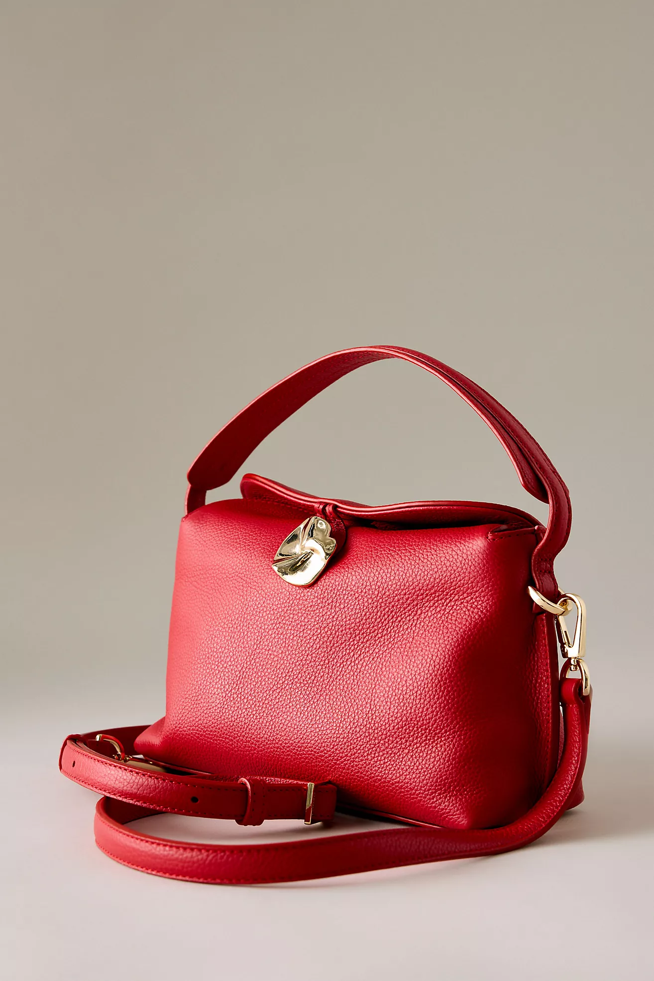 Flattered Hanna Leather Mini Crossbody Bag
