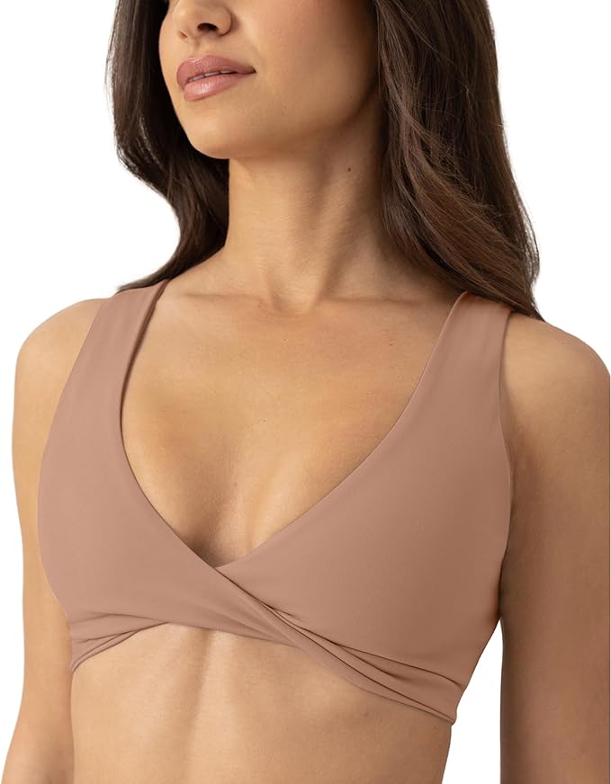 Pavoi Active, Twist-Front Moisture-Wicking Reversible Padded Sports Bra