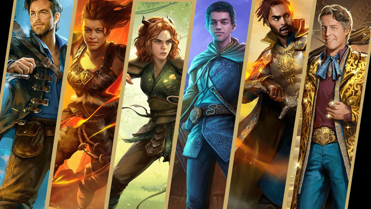 Splash art of the main heroes from Dungeons &amp; Dragons: Honor Among Thieves