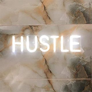 Hustle neon signage