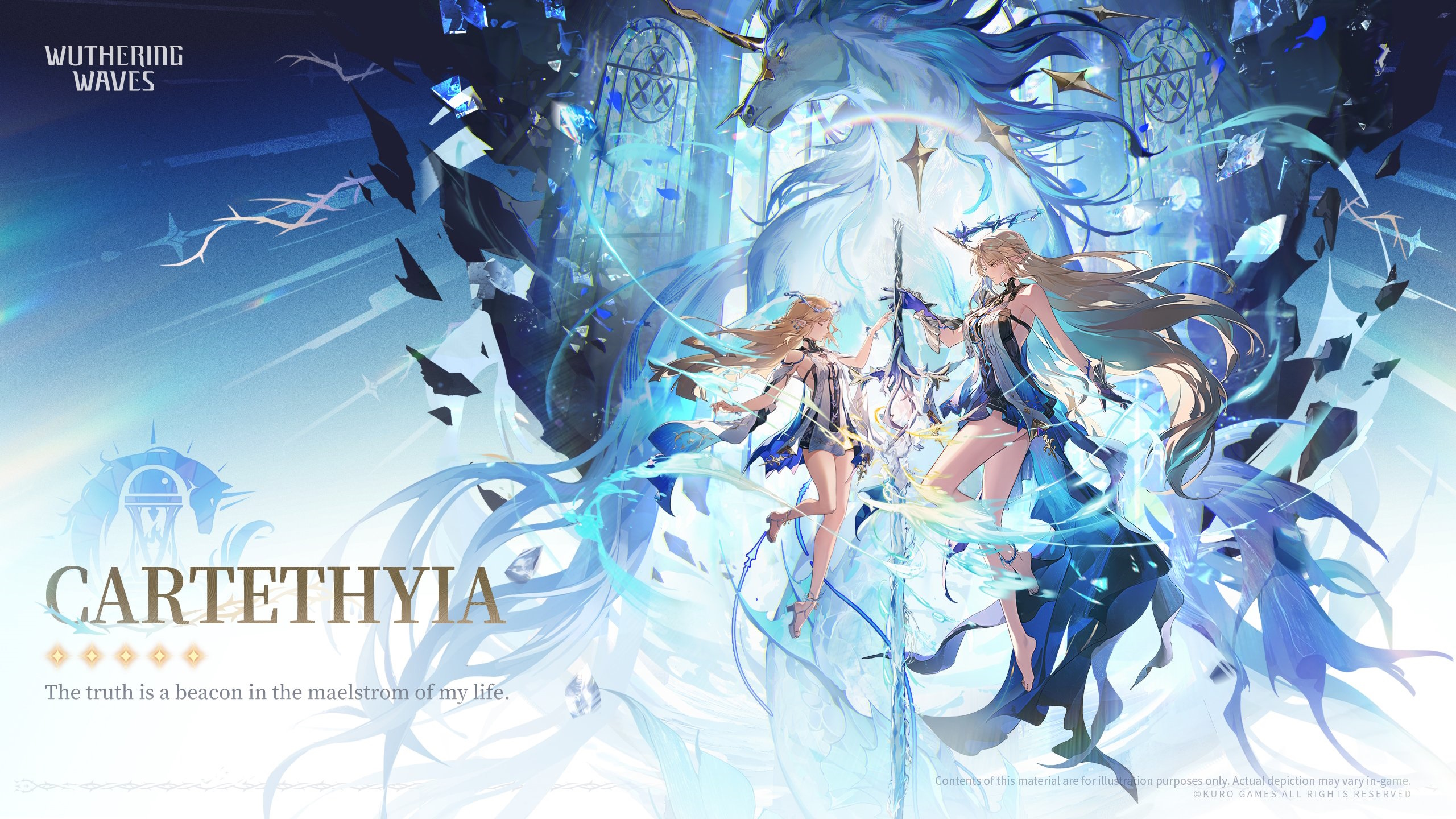 Wuthering Waves banner drip marketing for Cartethyia