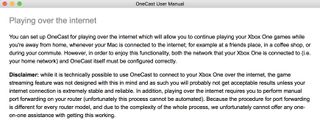 Using OneCast over the open internet