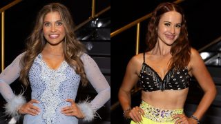 Dancing With the Stars contestants Danielle Fishel and Whitney Leavitt on TikTok Night.