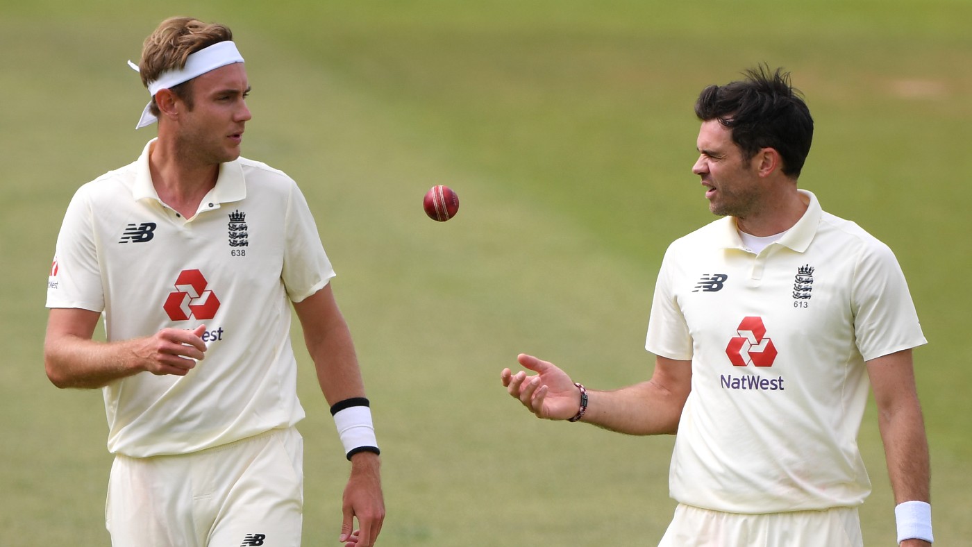 England bowlers Stuart Broad and James Anderson