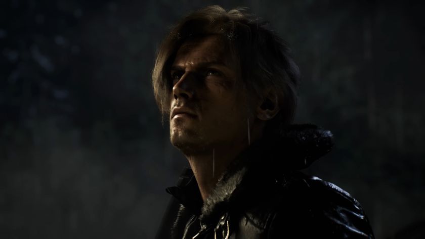 Leon Kennedy in Resident 9: Requiem trailer as he stands outside in the dark and looking older