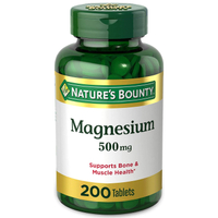 Magnesium by Nature's Bounty, 500mg | was $12.99, now $9.03 at Amazon