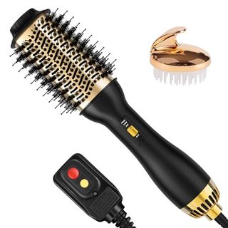 Yucafy Hair Dryer Brush Blow Dryer Brush in One, 4-In-1 Hot Air Brush With Oval Barrel, Salon-Grade Hair Dryer Brush Blow Dryer for All Hair Types