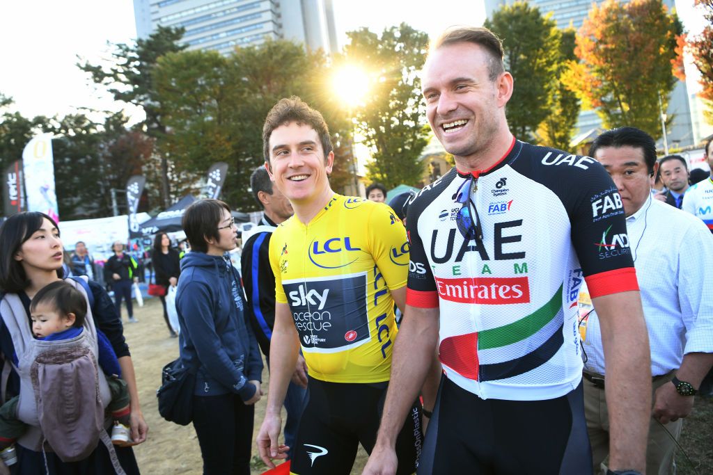 Alexander Kristoff and Geraint Thomas