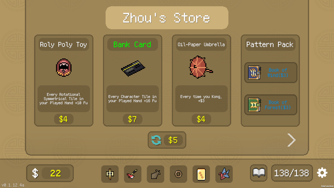 Aotenjo, a mahjong roguelike