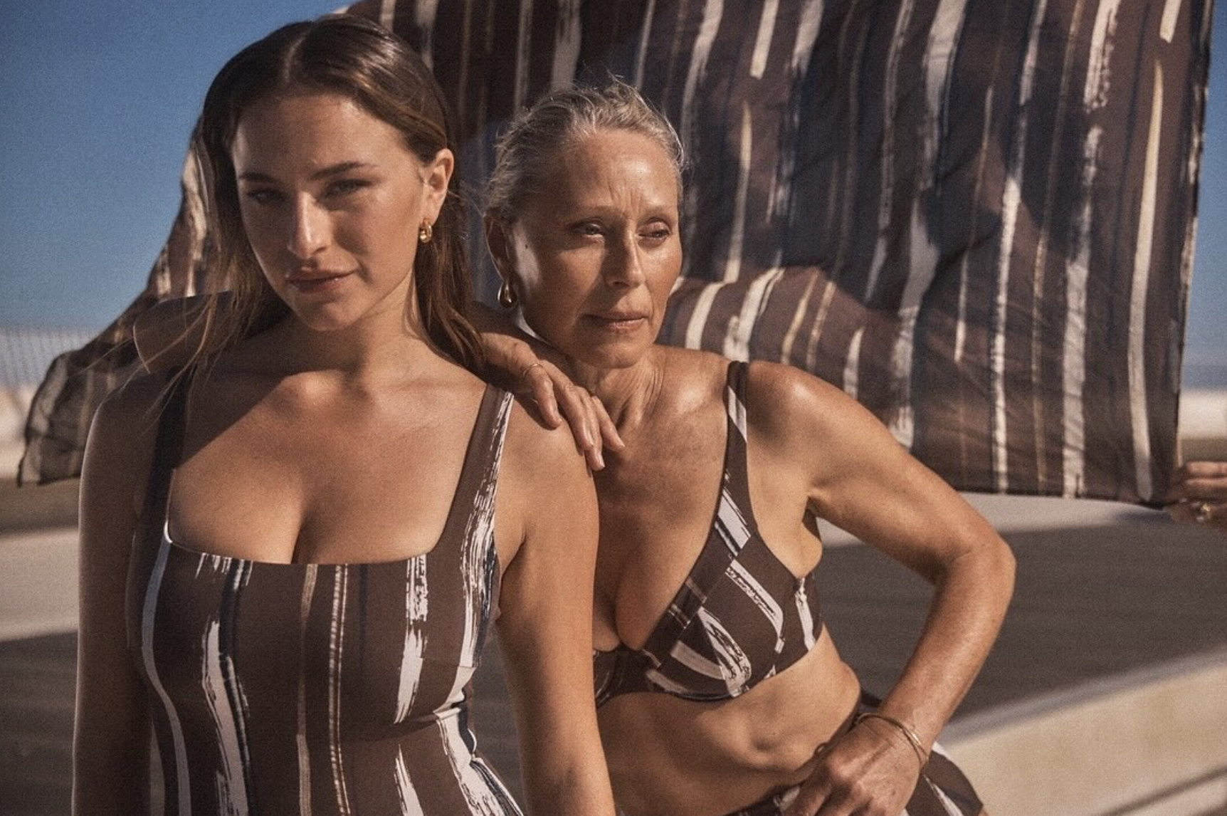 Form and Fold models wear fuller bust bikinis