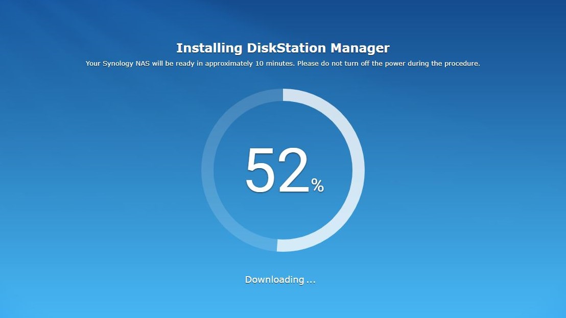 Synology DSM interface