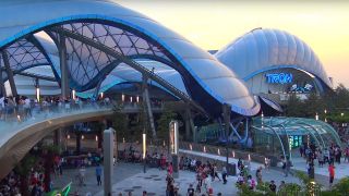 Tron: Lightcycle Power Run roller coaster