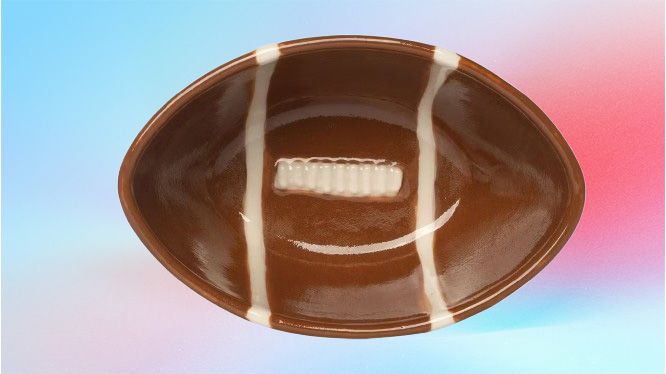 Aldi Crofton Ceramic Football Bowls with Serving Tray