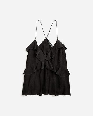 Drapey Ruffle Tank Top