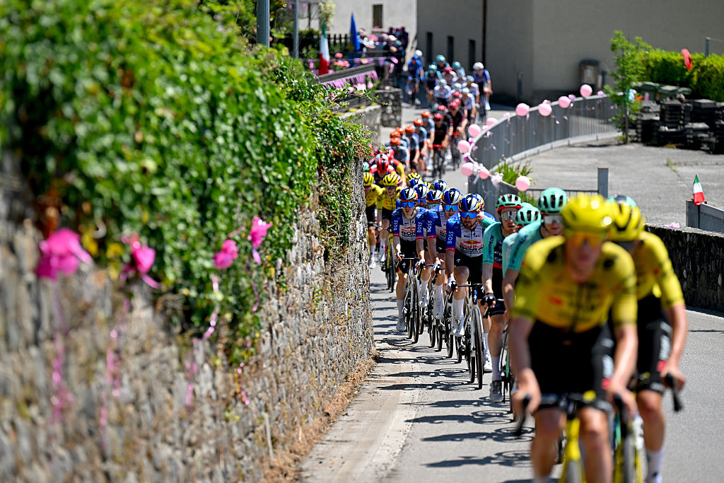 PIANCAVALLO, ITALY - MAY 30: Mick van Dijke of Netherlands and Team Red Bull - BORA - hansgrohe competes during the 109th Giro d&amp;apos;Italia 2026, Stage 20 a 200km stage from Gemona del Friuli to Piancavallo 1289m / #UCIWT / on May 30, 2026 in Piancavallo, Italy. (Photo by Tim de Waele/Getty Images)