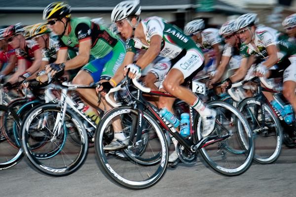 Tight quarters back in the bunch.