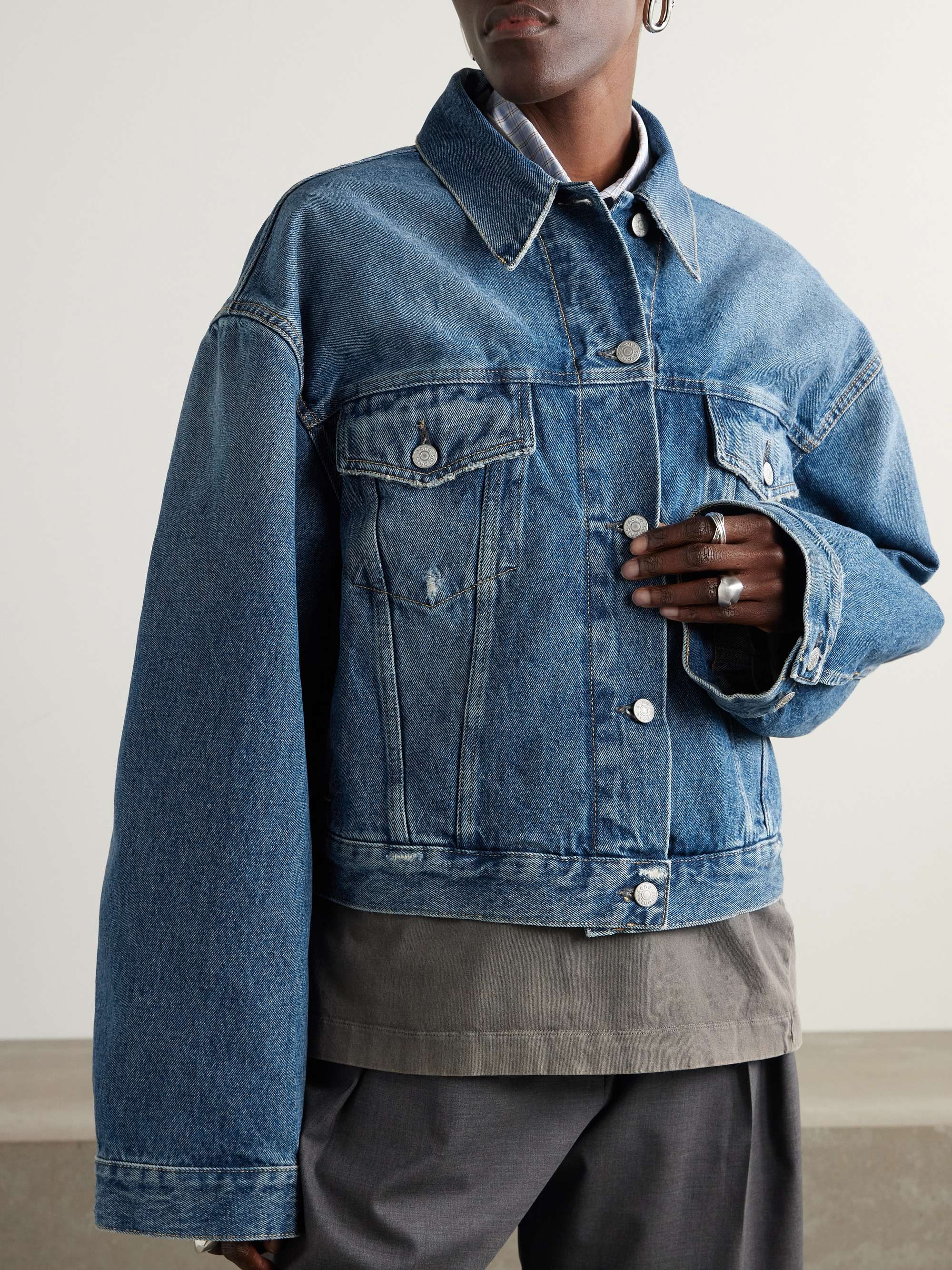 Distressed Denim Jacket