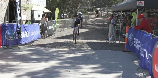 Dan McConnell triumphs in the elite men's cross country race in Mt. Buller