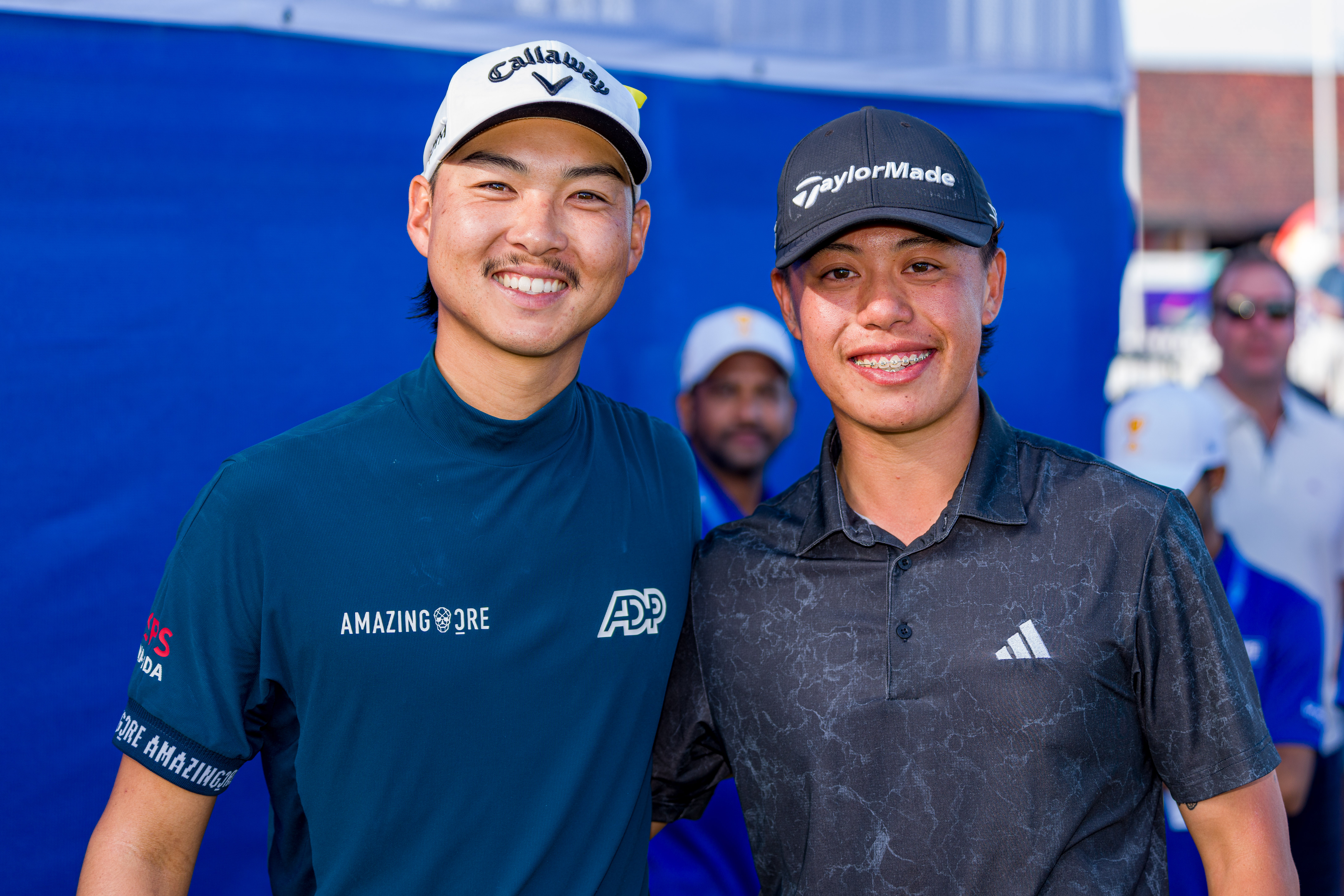 Min Woo Lee and Jeffrey Guan at the Australian Open
