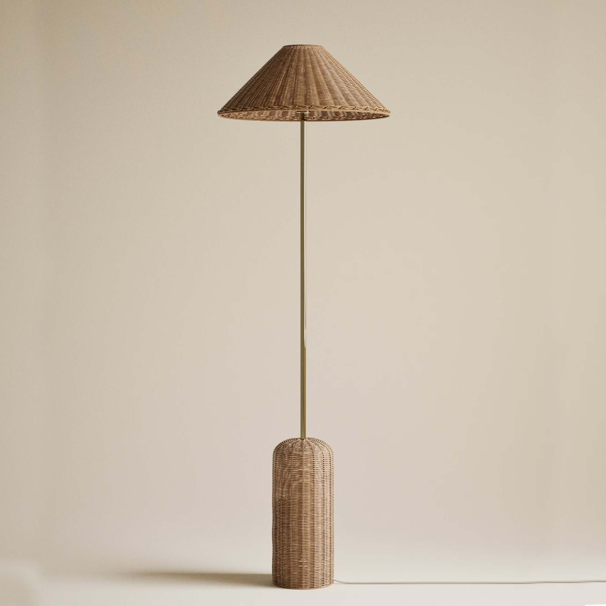 M&amp;amp;S, Lotus Rattan Floor Lamp
