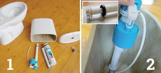 how to fit a new toilet