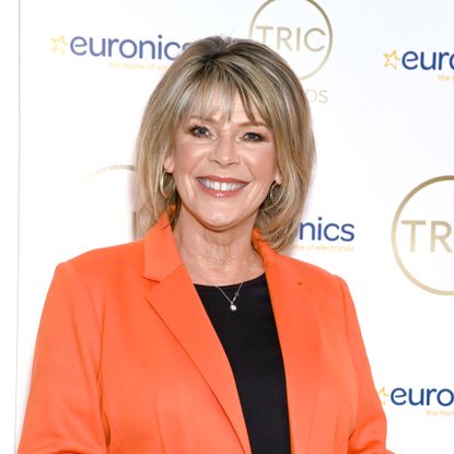 Ruth Langsford in orange blazer 