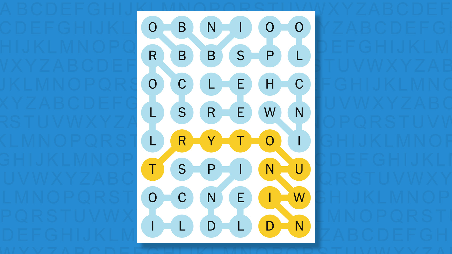 NYT Strands answers for game 812 on a blue background