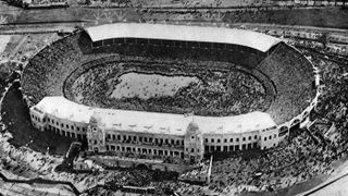 The first FA Cup Final at Wembley Stadium in 1923