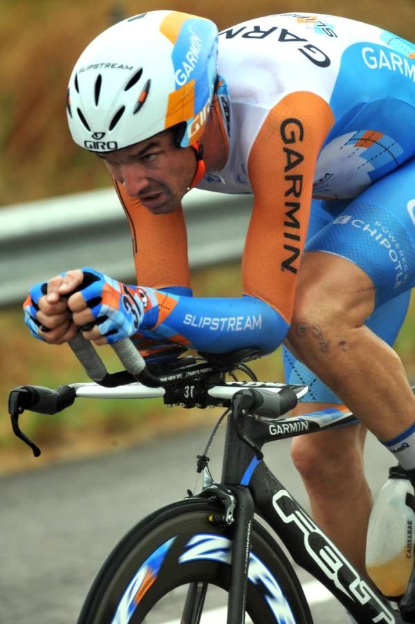 David Millar (Garmin-Slipstream) puts it into gear.