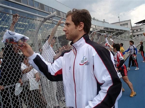 Meeting the fans