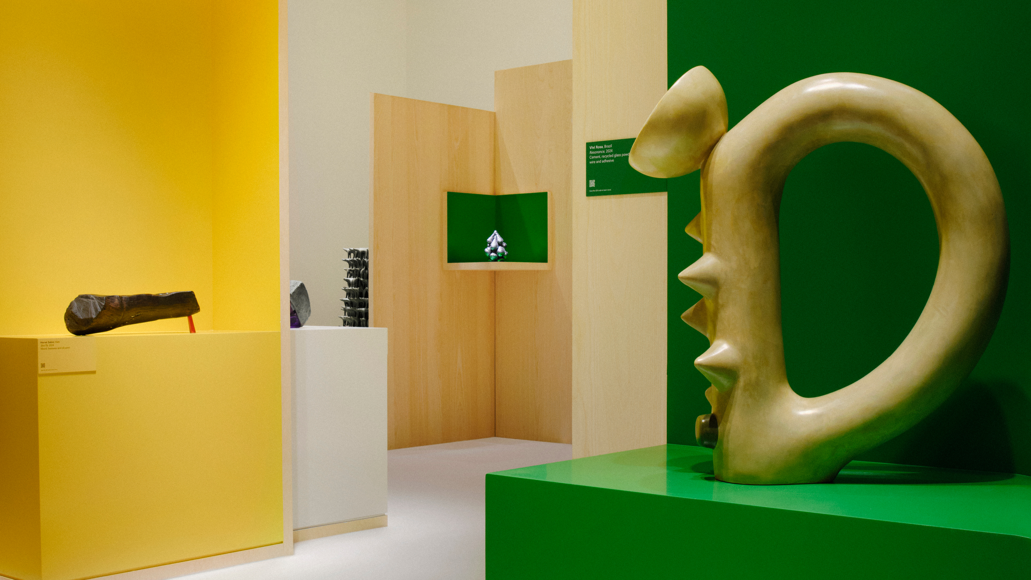 Craft object displayed in gallery space
