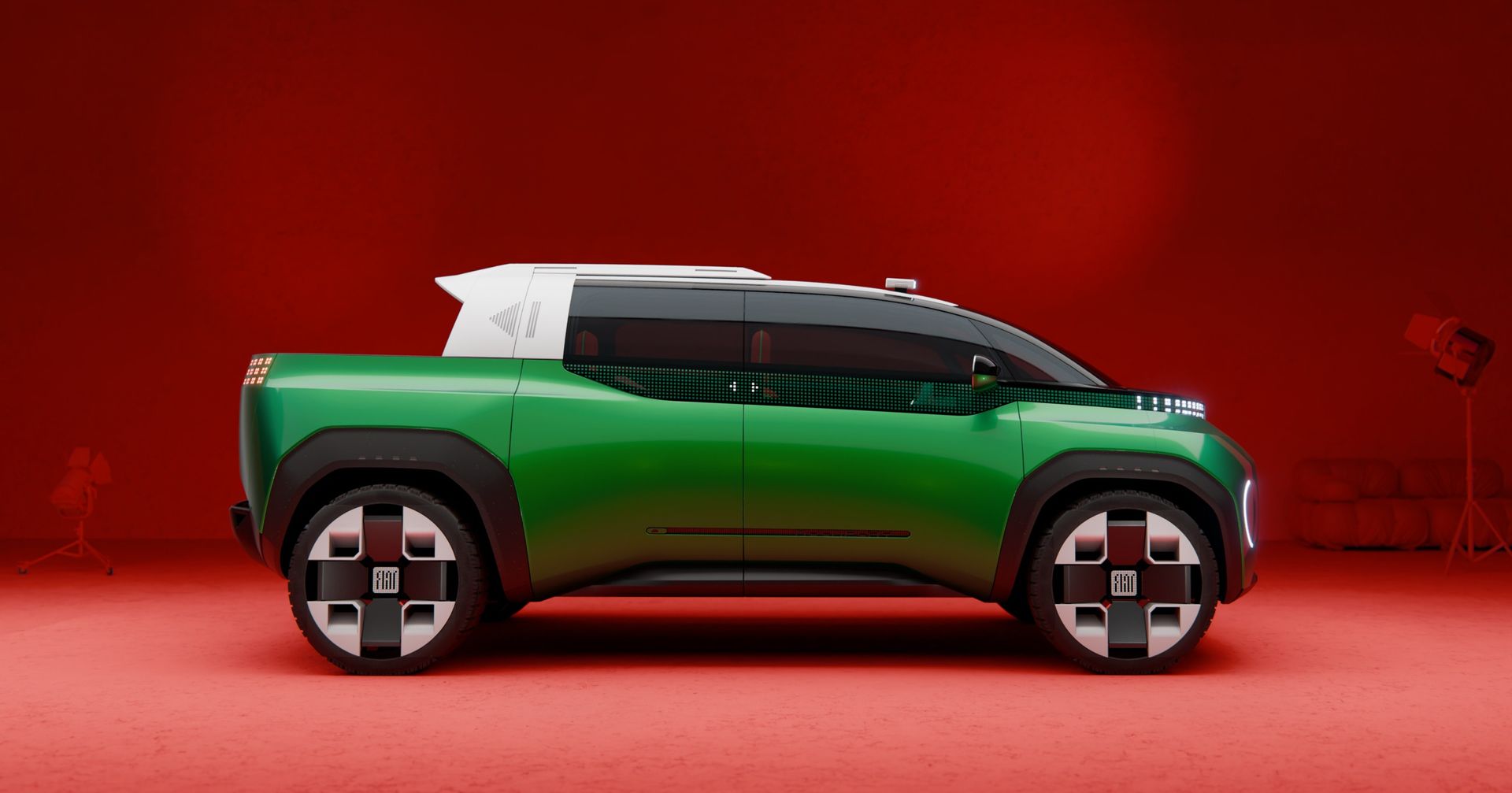 The Fiat Multiplay Concept's transformable roofline