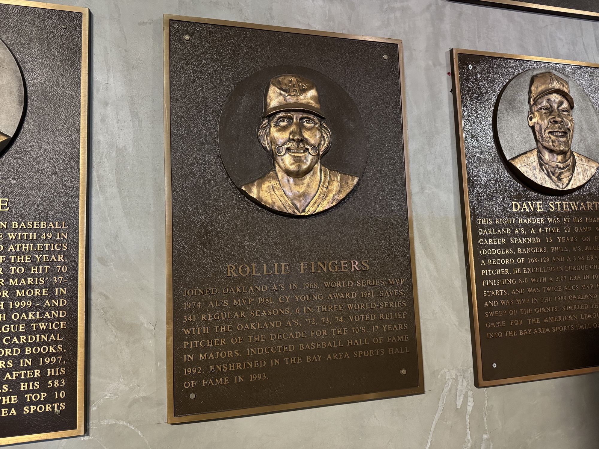 rollie fingers plaque shot by iphone 15 Pro