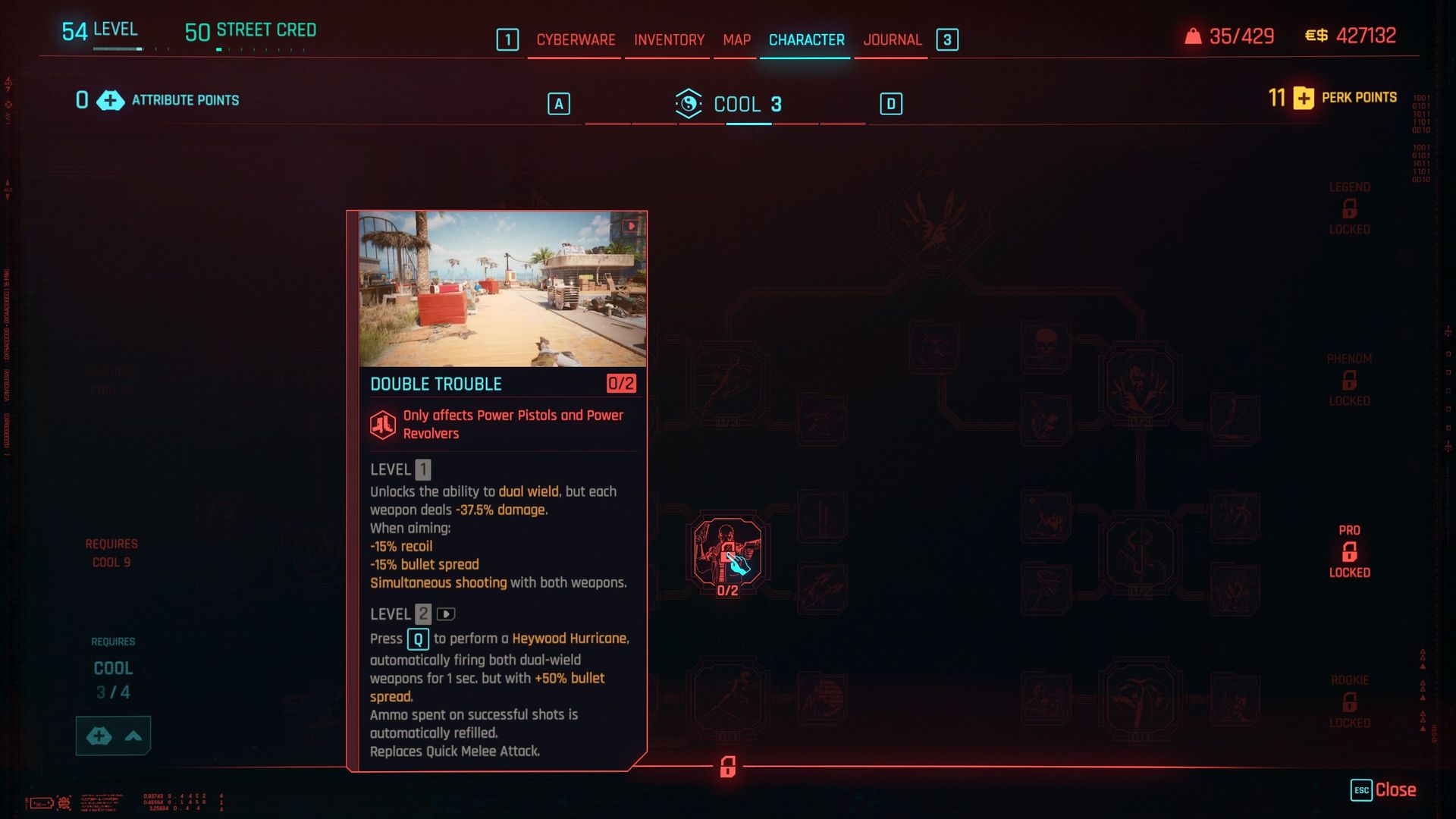 Cyberpunk 2077 dual wield skill